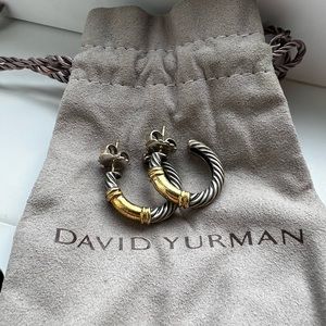 David Yurman Mixed Metal Hoops